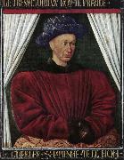 Jean Fouquet Portrait of Charles VII oil on canvas